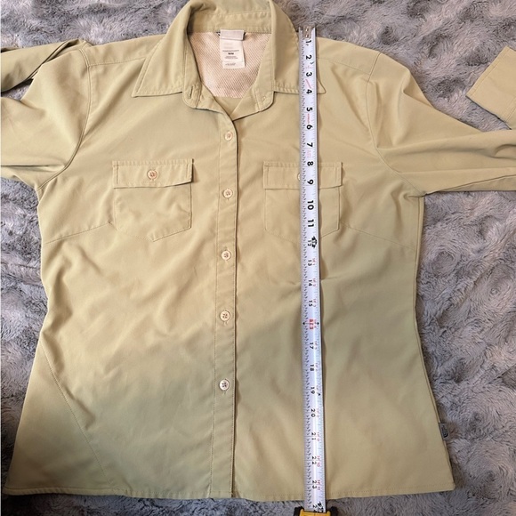 THE NORTH FACE Women's Long Sleeve Quick Dry Button Up Green Shirt Size M TNF - Picture 10 of 10